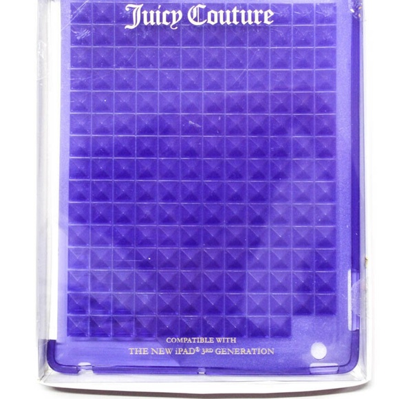 New Juicy Couture Textured Studded See Thru Case - Picture 2 of 5